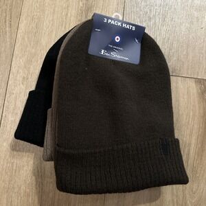 Ben Sherman Men's Knit Beanies 3 Pack Hats Cuff OSFM NEW
